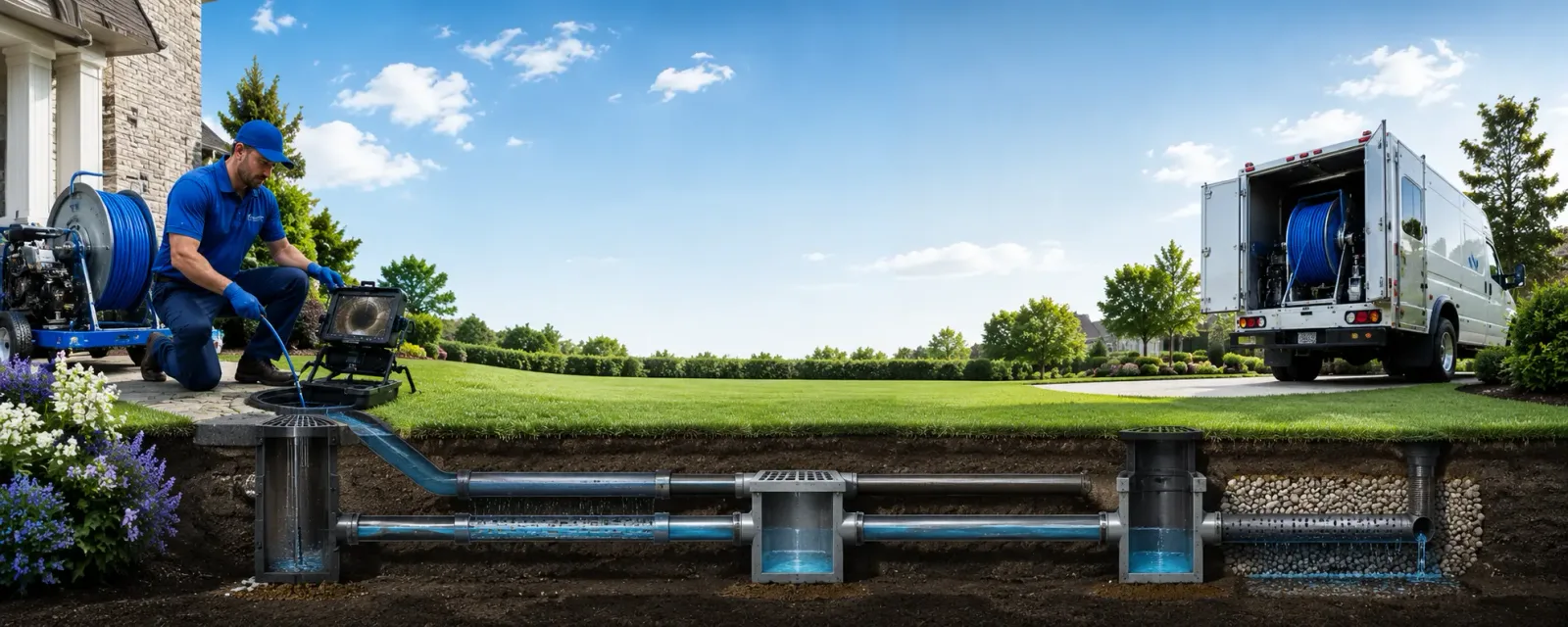 Outdoor drain cleaning information for Asher, OK